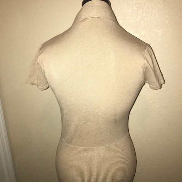 Belldini Medium Size Nude Top V Neckline - Picture 2 of 4